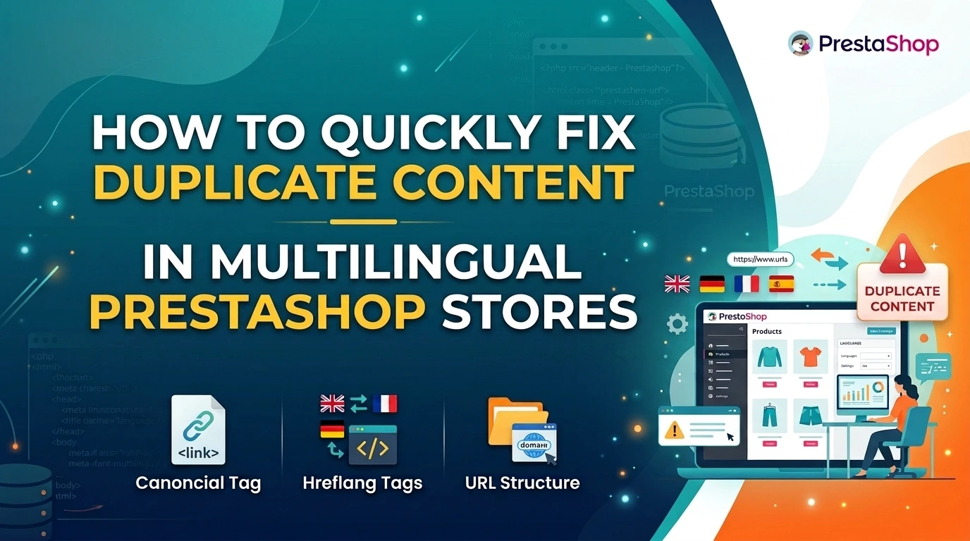 The Silent Traffic Killer: Diagnosing and Fixing Duplicate Content in Multilingual PrestaShop Stores